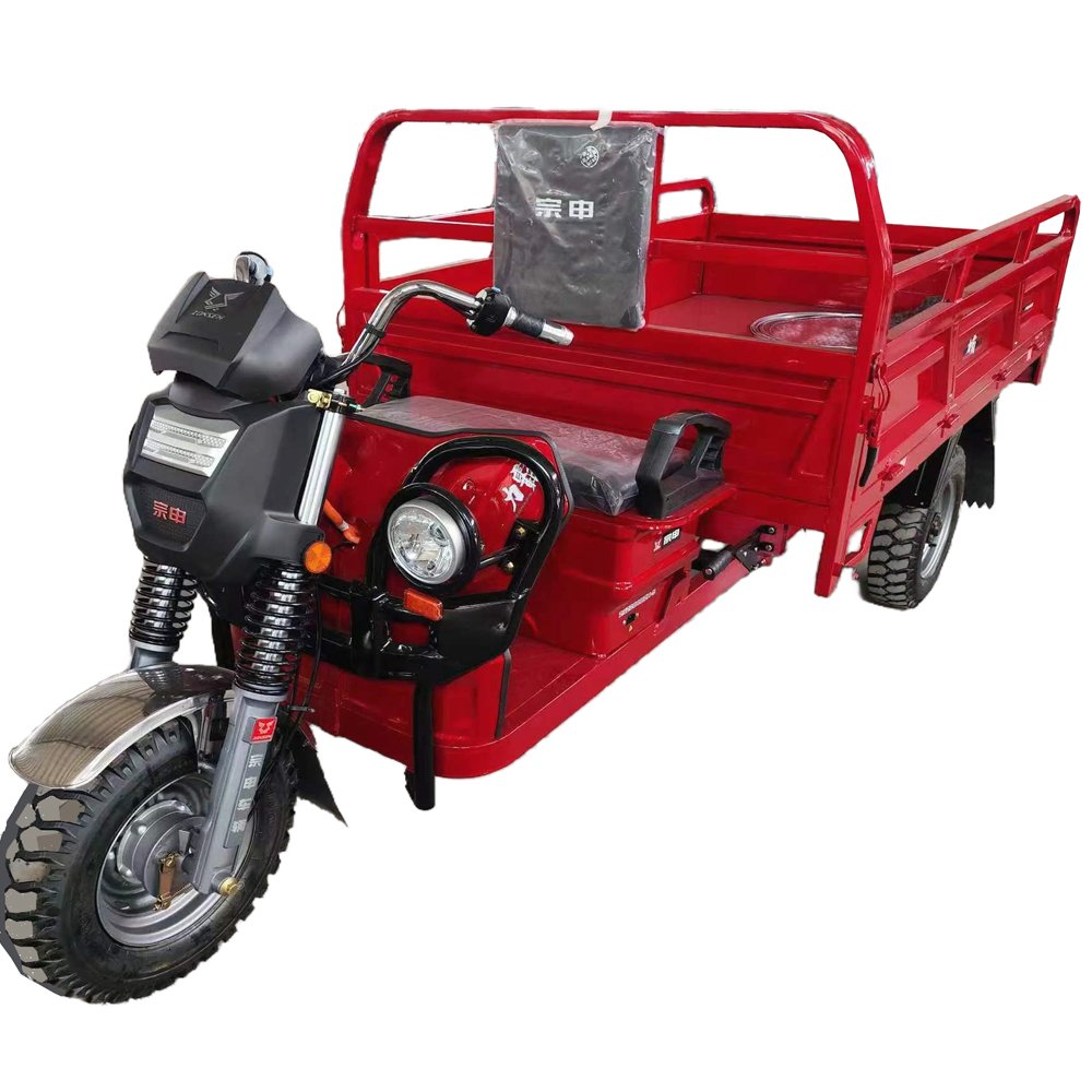 UTV Utility Vehicle Heavy Duty Loader of ZONSEN Factory Make Electric Tricycle 3 Wheel Motorcycle EV Rickshaw Big Battery 1500W